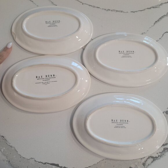 Rae Dunn Holiday plates Christmas Thanksgiving cookie nibble yummy let's eat - Picture 2 of 12